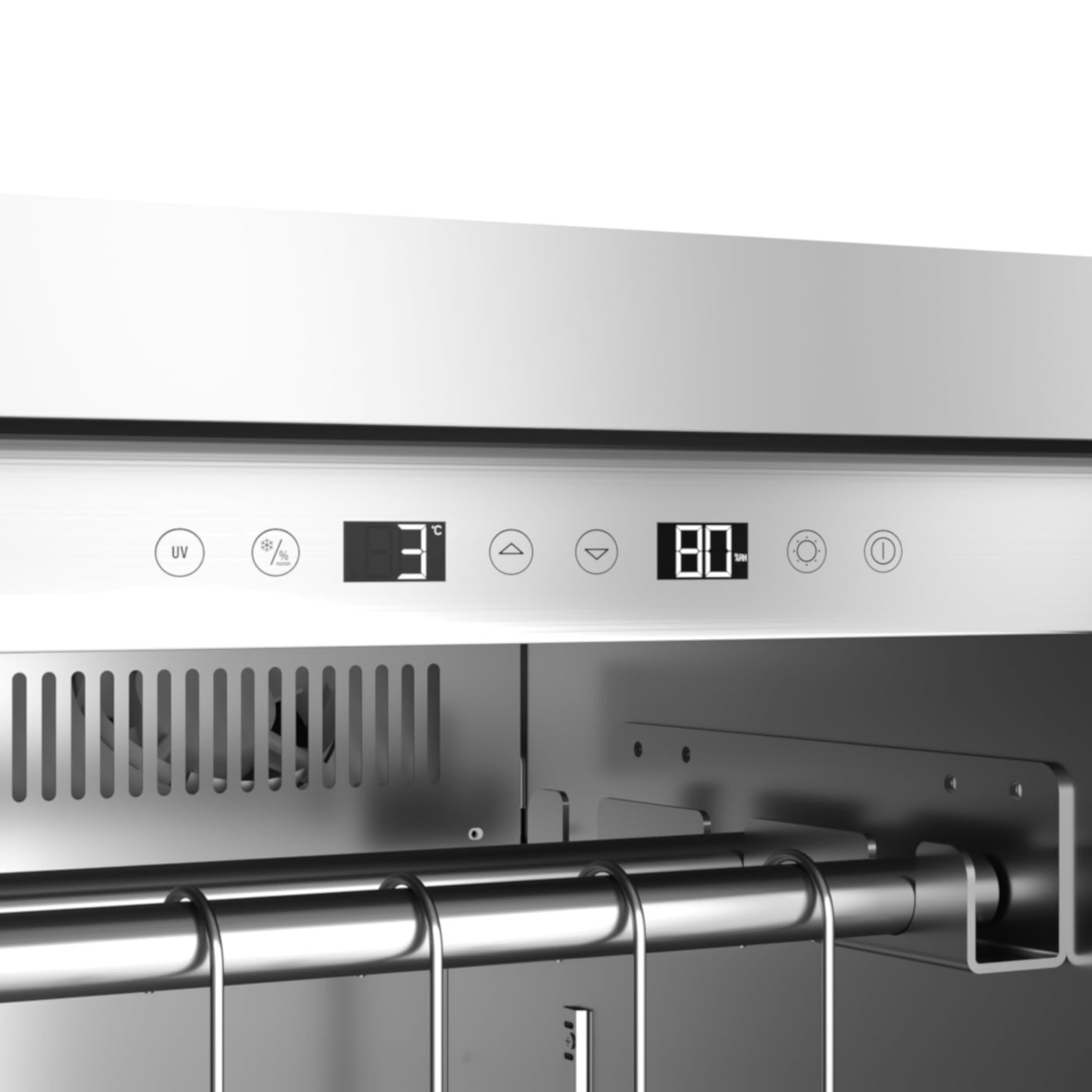 Caso DryAged Master 380 Pro, kødmodningsskab, 380L, Rustfrit stål